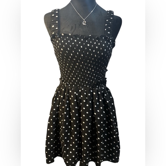 White Birch • Black/White Polka Dot Dress with S• Size S•NWOT - Picture 1 of 8